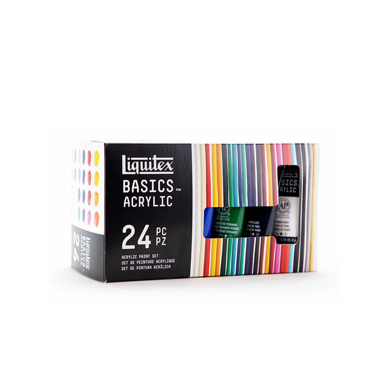 Liquitex Basics akrilfesték készlet - 24x22 ml