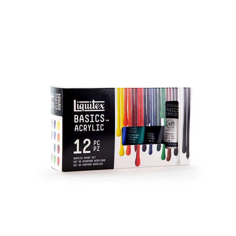 Liquitex Basics akrilfesték készlet - 12x22 ml