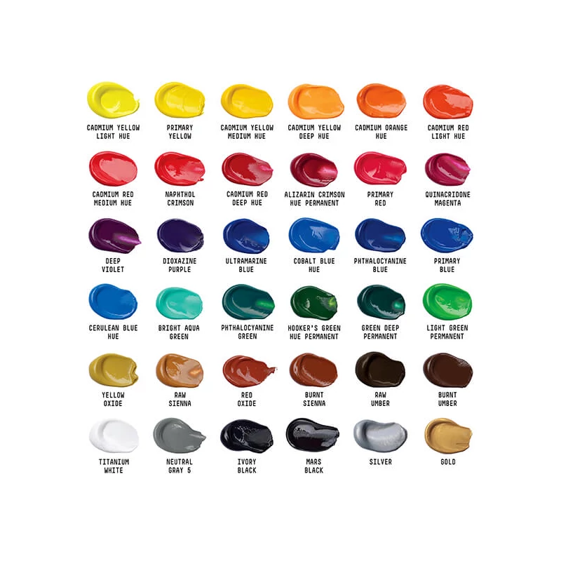 Liquitex Basics akrilfesték készlet - 36x22 ml