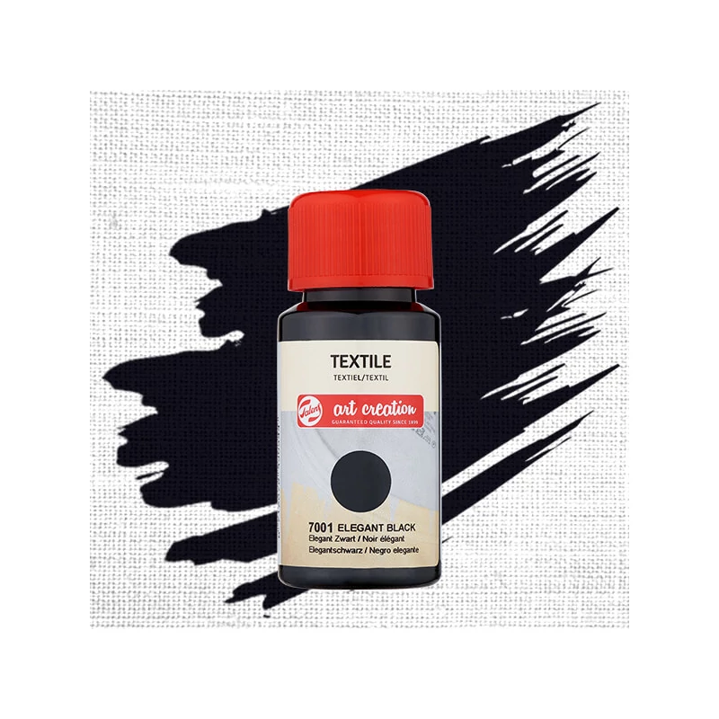 Art Creation textilfesték világos anyagra - 7001 Elegant black