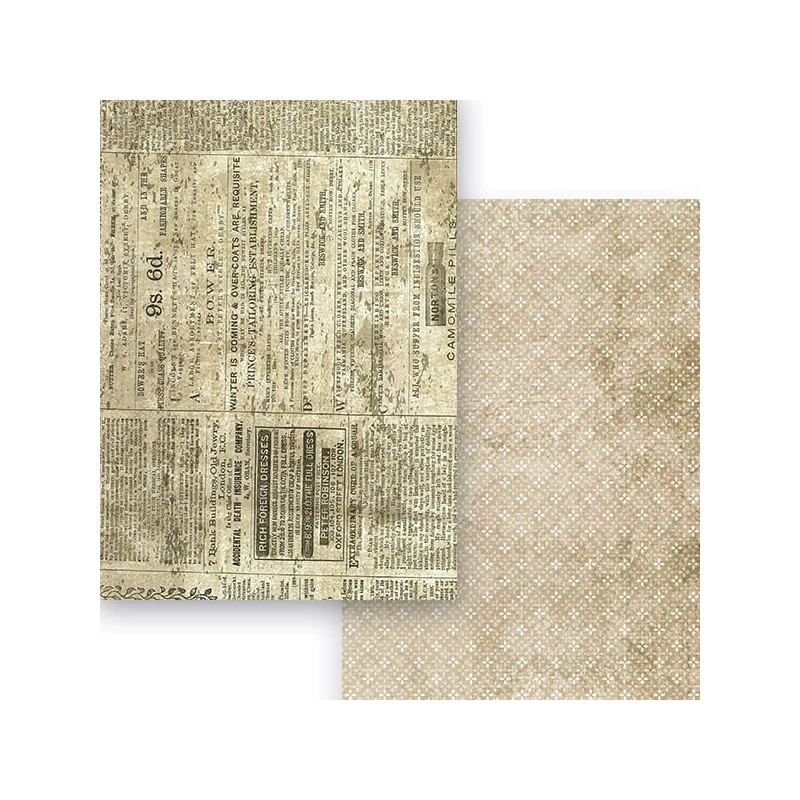 Fotókarton, A4 - Vintage - újság