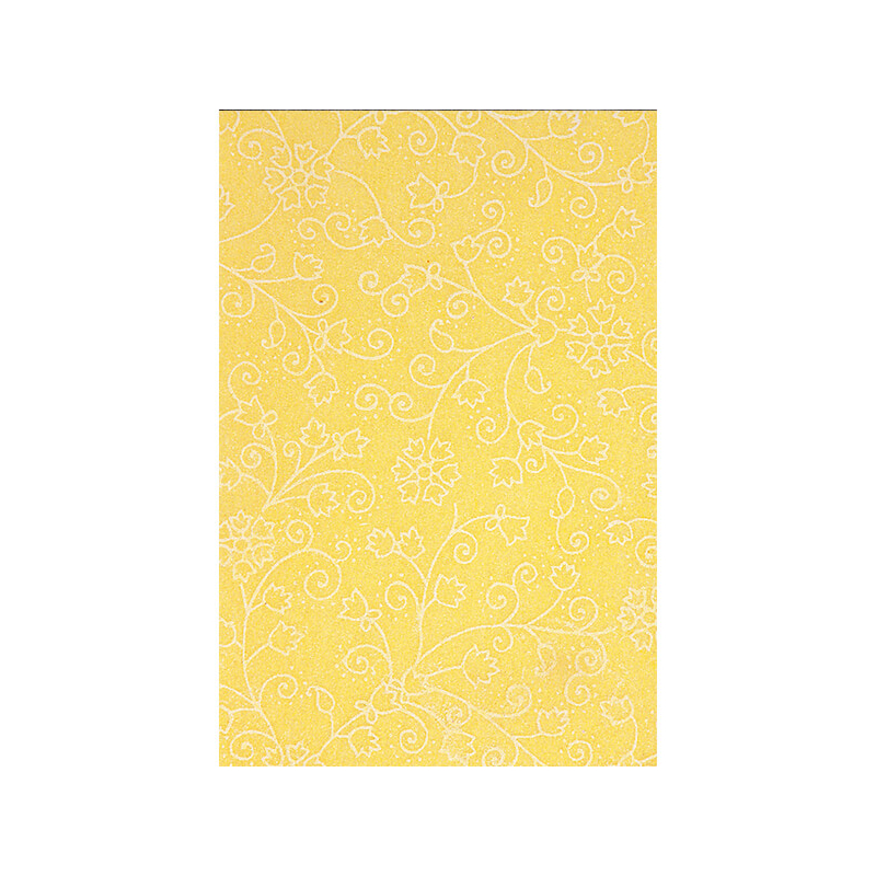 Pamutpapír, A4, Happy flowers - 12, sárga