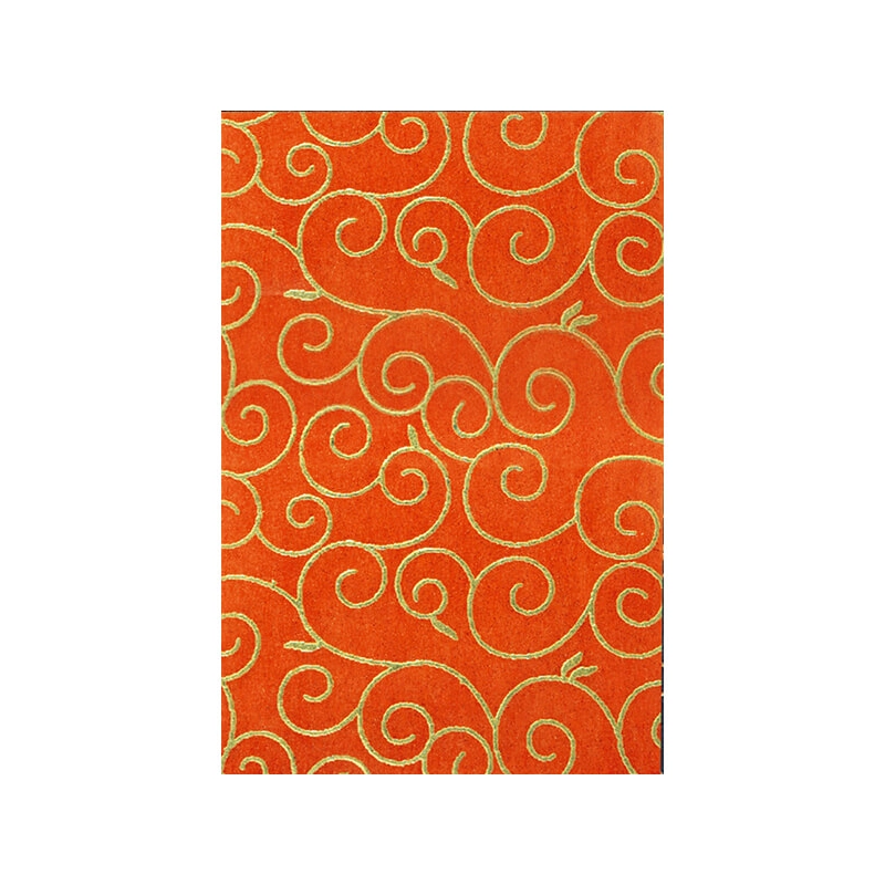 Pamutpapír, 50x70 cm, Arabeszk, arany - 43, narancssárga