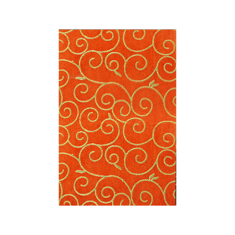 Pamutpapír, 50x70 cm, Arabeszk, arany - 43, narancssárga