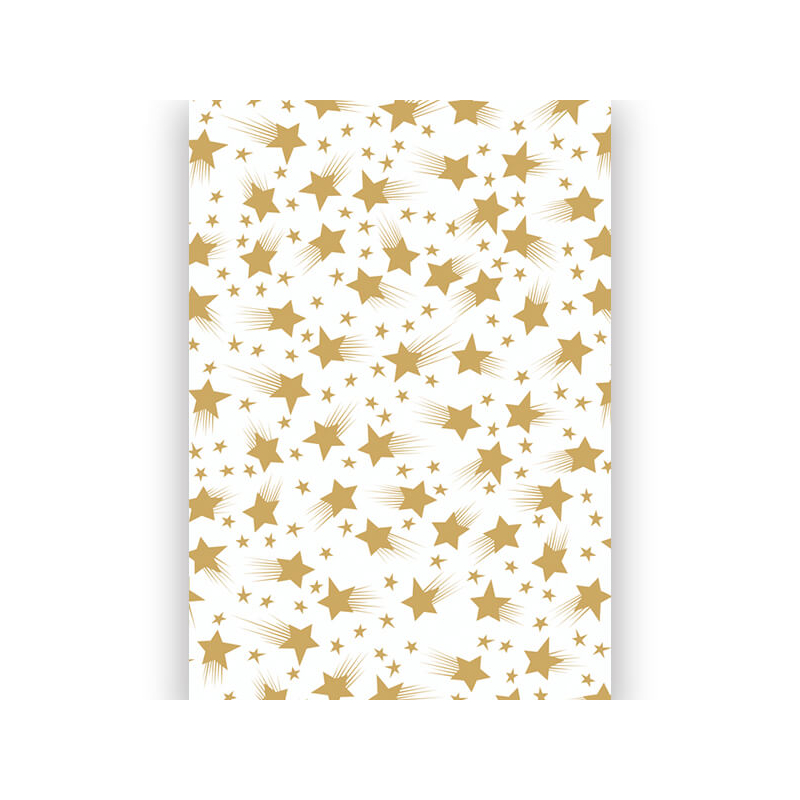 Transzparens papír, A4 - csillagok fehér