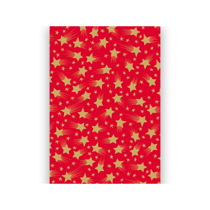 Transzparens papír, A4 - csillagok piros