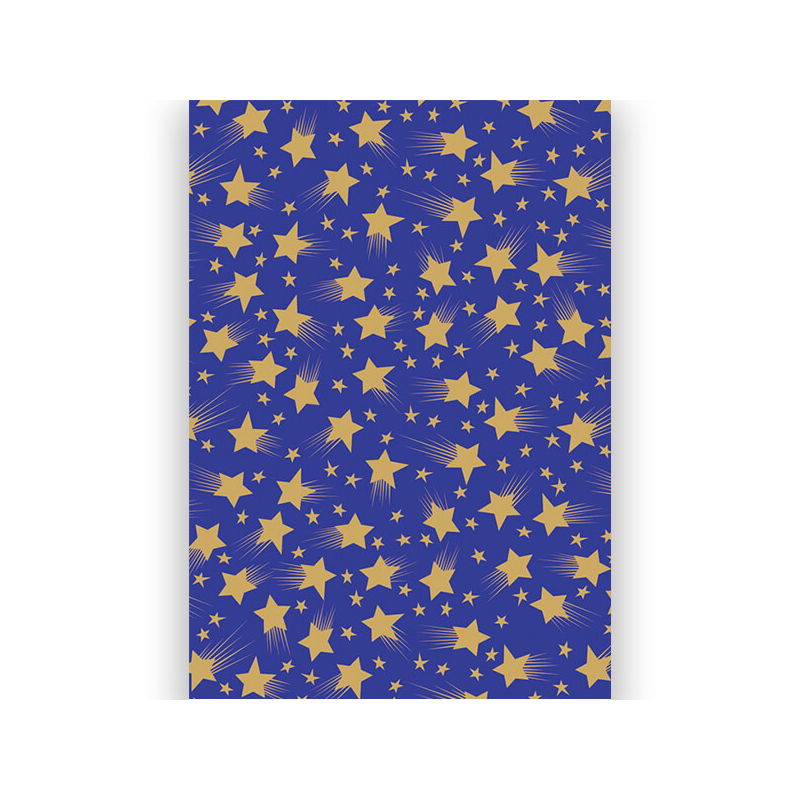 Transzparens papír, A4 - csillagok sötétkék