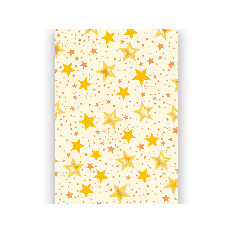 Transzparens papír, A4 - Csillagok, arany