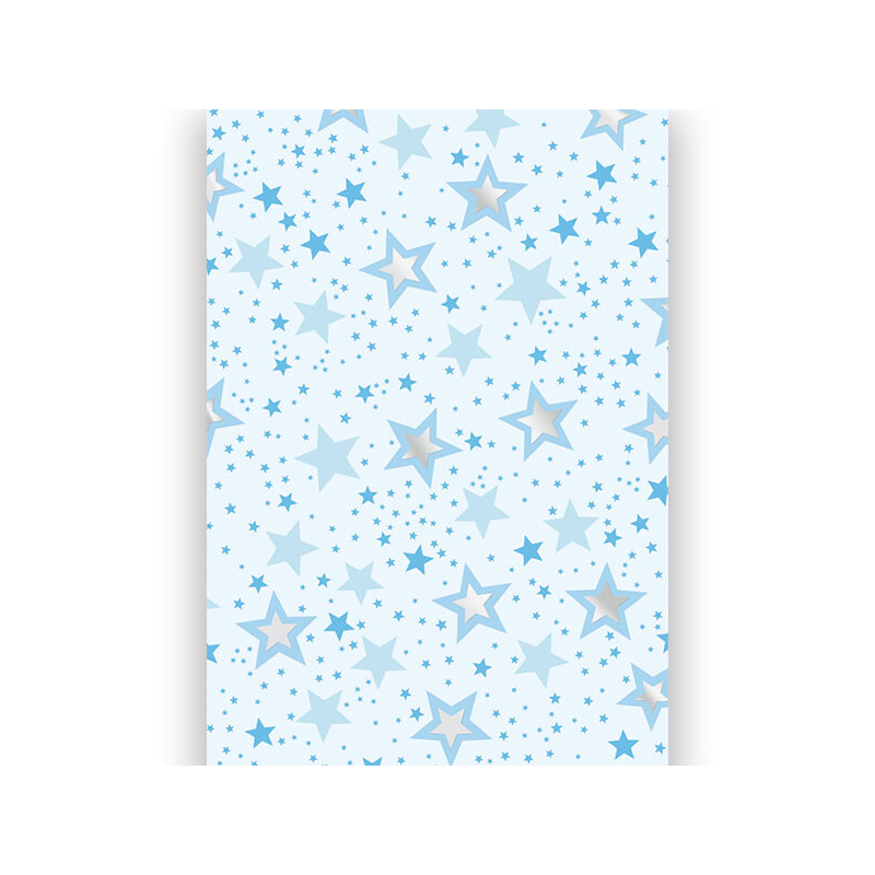 Transzparens papír, A4 - Csillagok, kék
