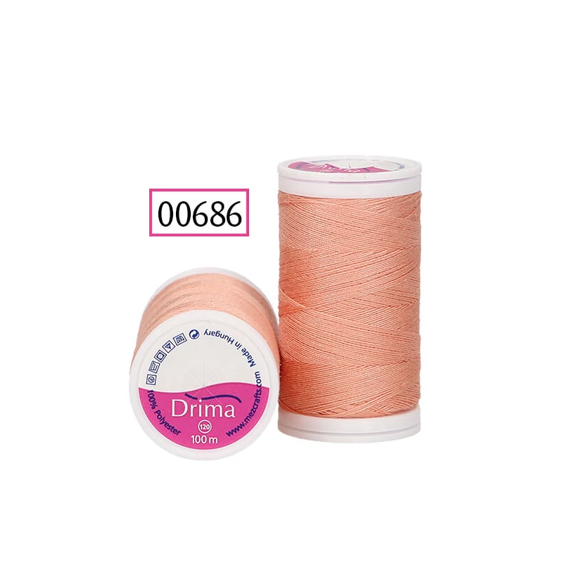 Drima varrócérna, polyester, 100 m - 00686