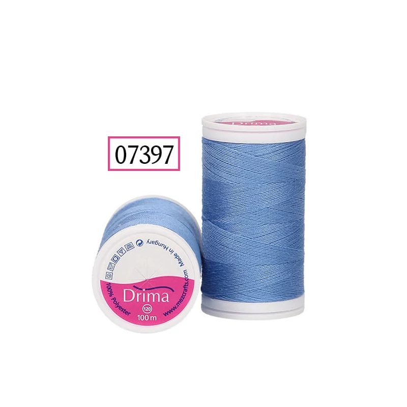 Drima varrócérna, polyester, 100 m - 07397