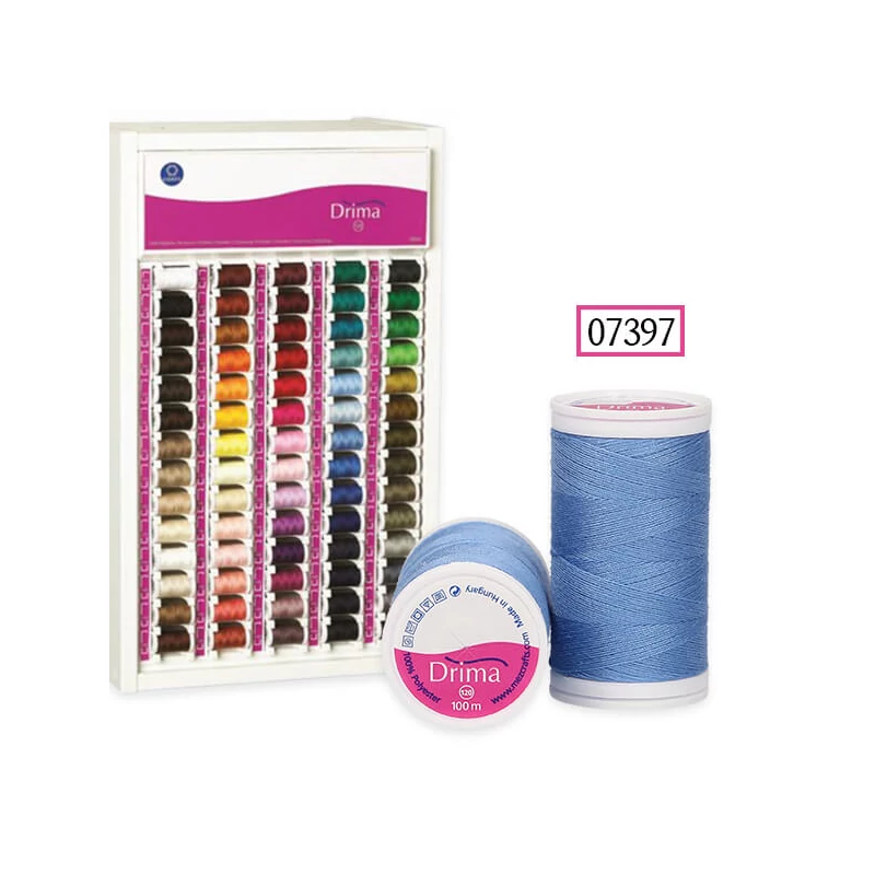 Drima varrócérna, polyester, 100 m - 07397