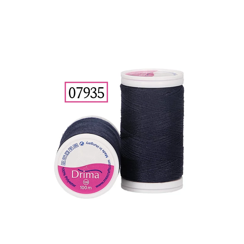 Drima varrócérna, polyester, 100 m - 07935