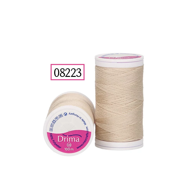 Drima varrócérna, polyester, 100 m - 08223