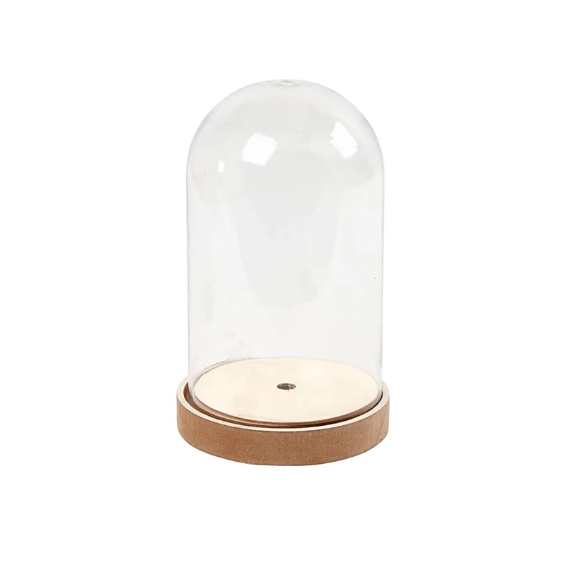 Műanyag harang búra fa talppal - 18 cm