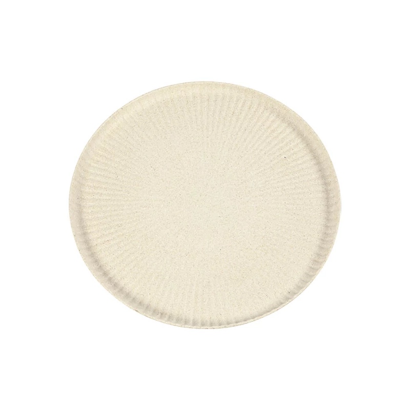 Bambusz tálca - kerek, alacsony, 30 cm