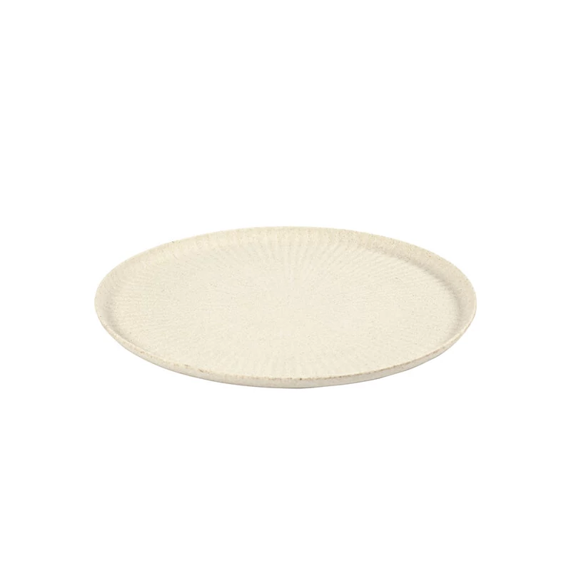 Bambusz tálca - kerek, alacsony, 30 cm