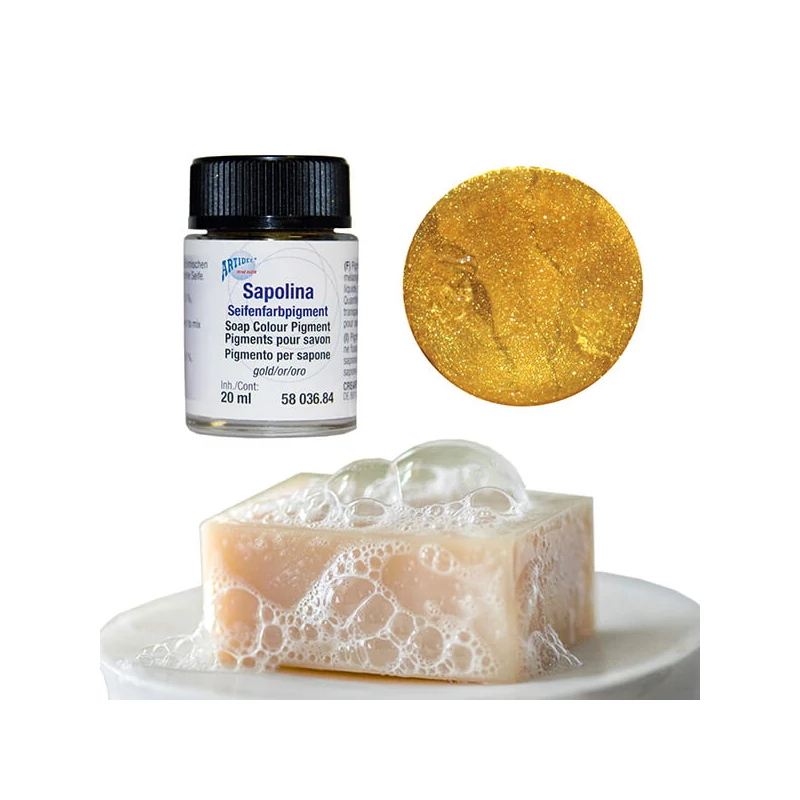 Szappanszínező por, 20 ml - arany