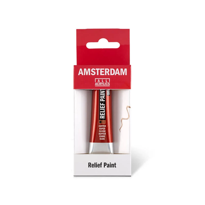 Amsterdam Relief Paint kontúrfesték, nem kiégethető, 20 ml - réz, 805