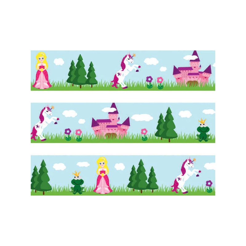 Washi tape, 15 mm, 10 m - hercegnő