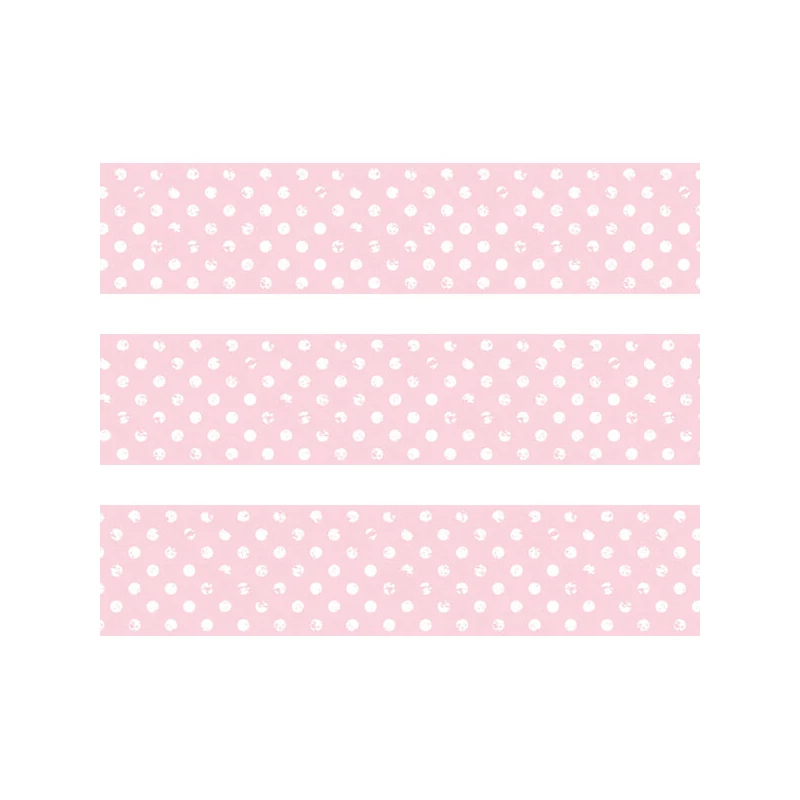 Washi tape, 15 mm, 10 m - pöttyök, rózsaszín