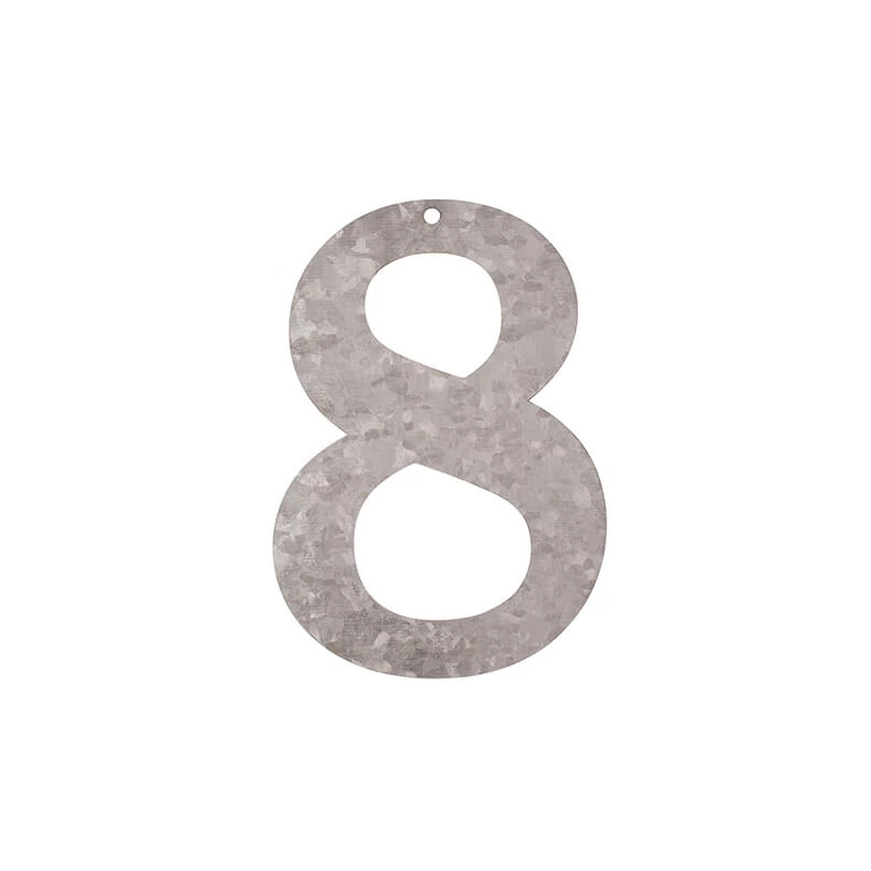 Cink szám - 8, 12 cm