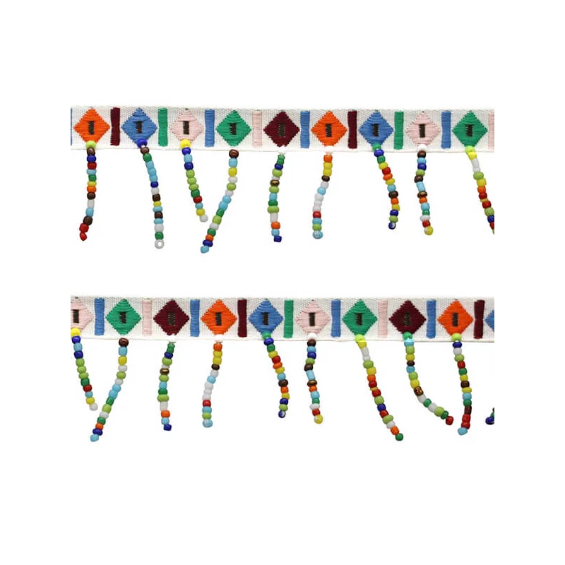 Girland, gyöngyös, 100 cm - fehér