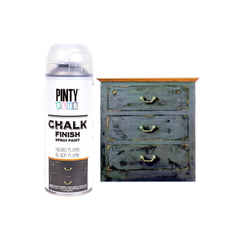 Krétafesték spray, Chalk Paint, Pinty Plus - ólomfekete