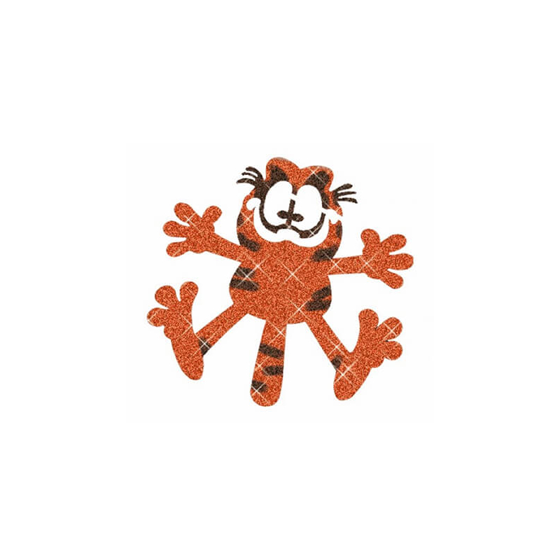 Tetováló sablon, öntapadós stencil - Cica 8 Garfield