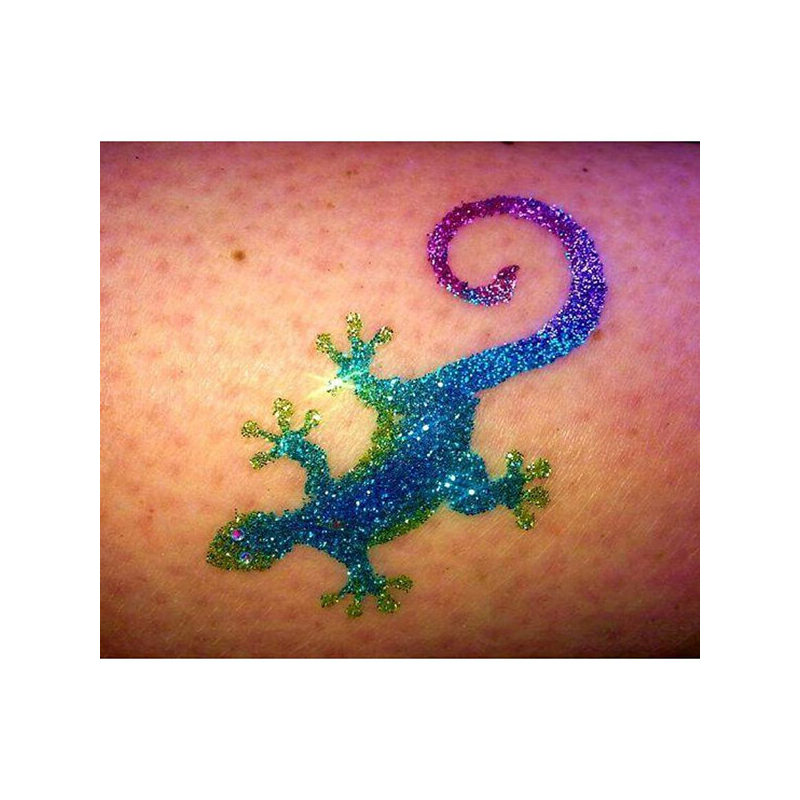 Tetováló sablon, öntapadós stencil - Gyík