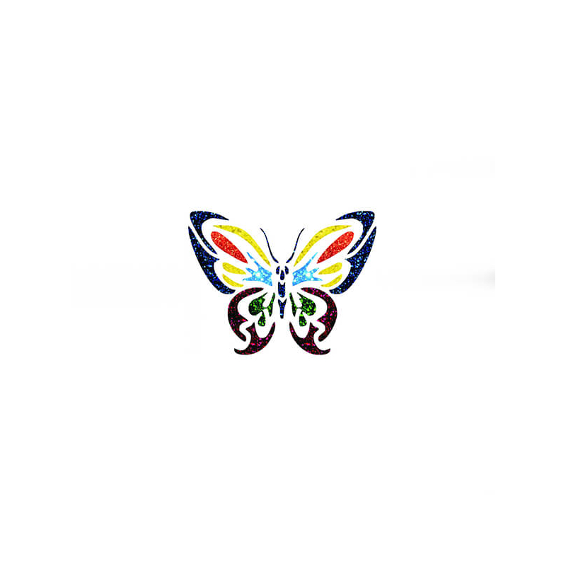 Tetováló sablon, öntapadós stencil - Pillangó