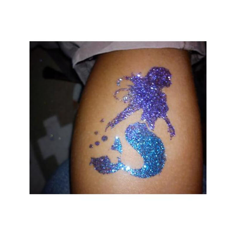 Tetováló sablon, öntapadós stencil - Sellő 1