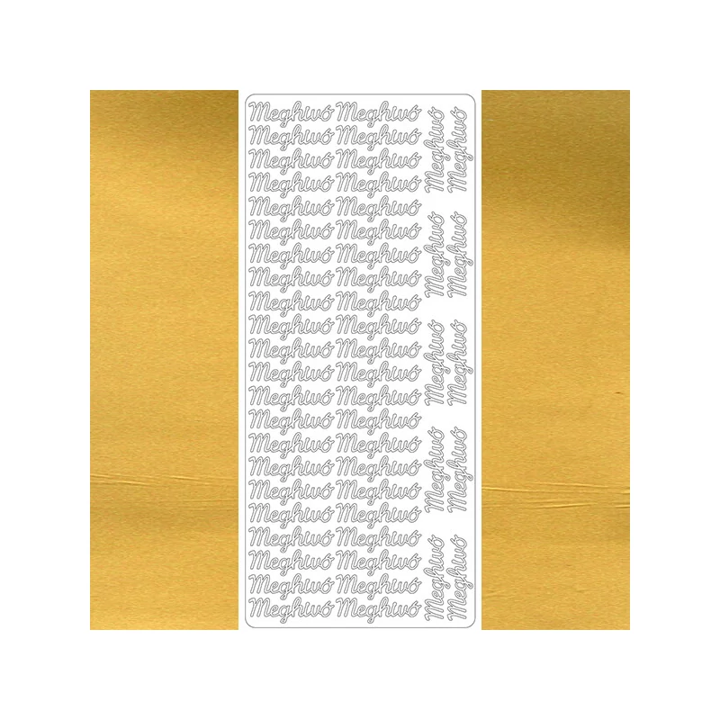 Kontúrmatrica - meghívó, arany, 7908