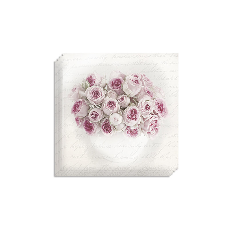 Szalvéta csomag, Sagen - Vintage rózsás tál