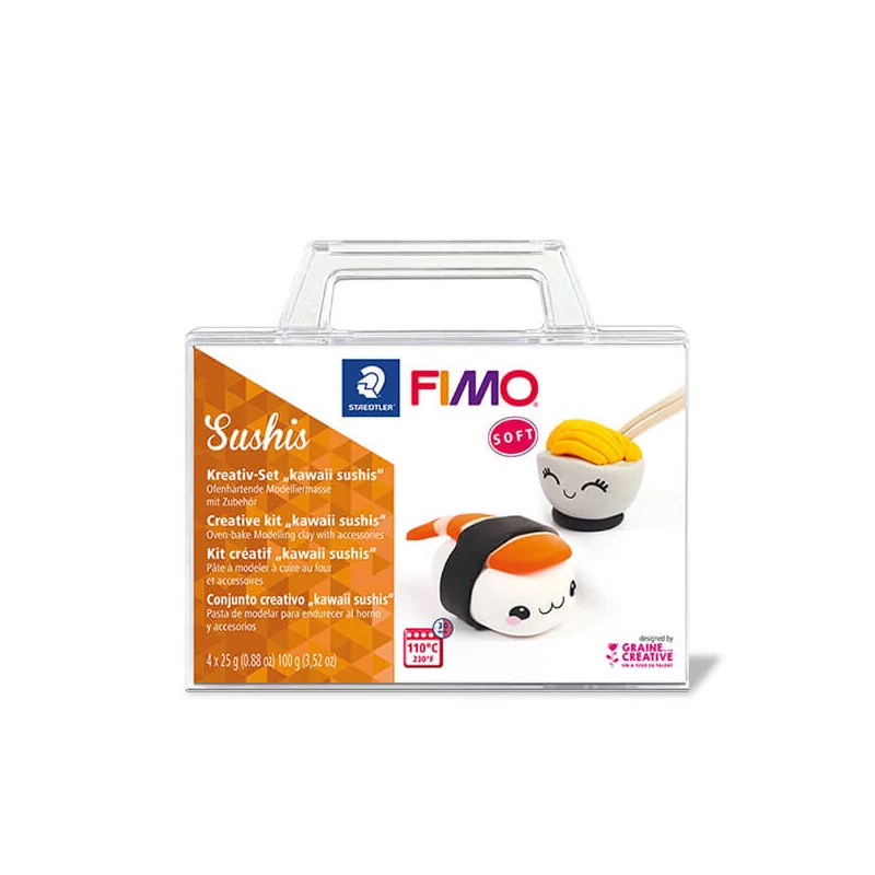 FIMO Soft Creative kit süthető gyurma készlet, 4x25 g - Sushis szusi
