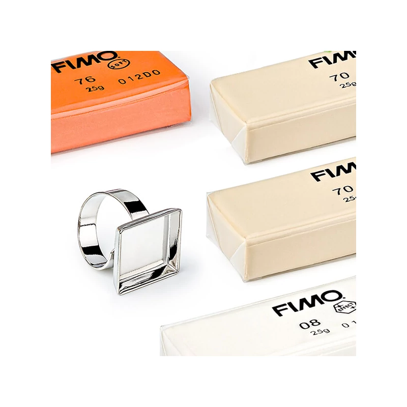 FIMO Soft DIY süthető gyurma készlet, 4x25 g - Ékszertartó