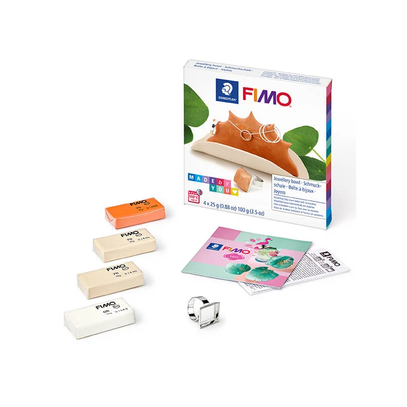 FIMO Soft DIY süthető gyurma készlet, 4x25 g - Ékszertartó