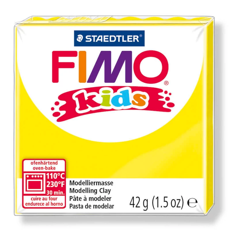 FIMO Kids süthető gyurma, 42 g - sárga (8030-1)