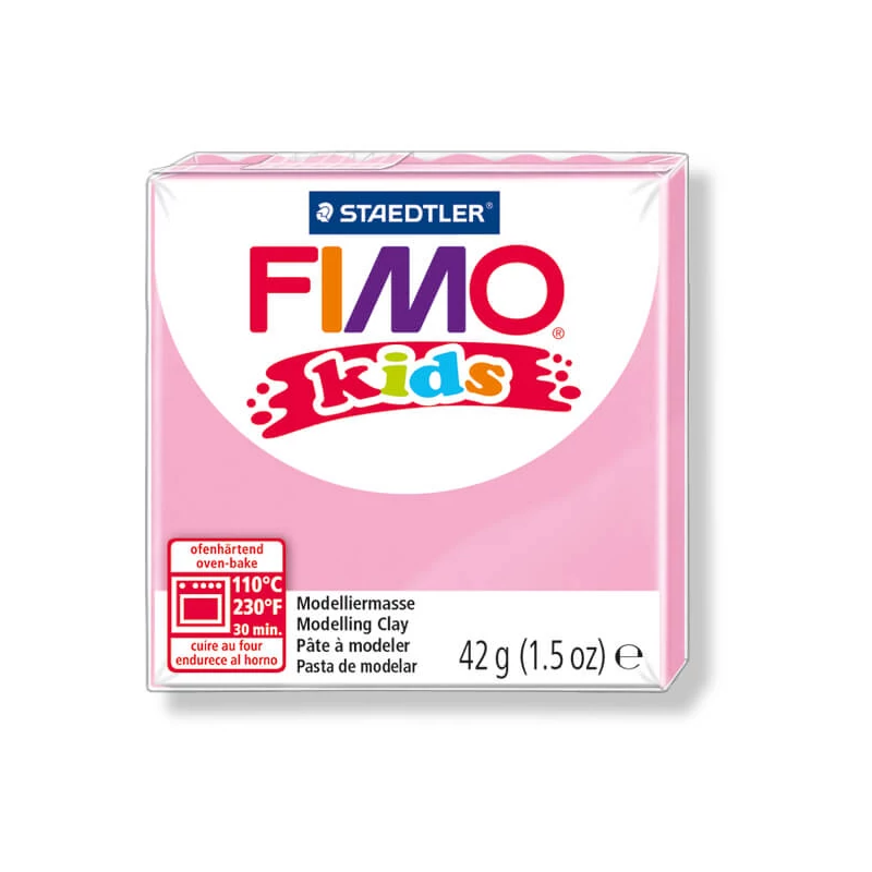 FIMO Kids süthető gyurma, 42 g - rózsaszín (8030-25)