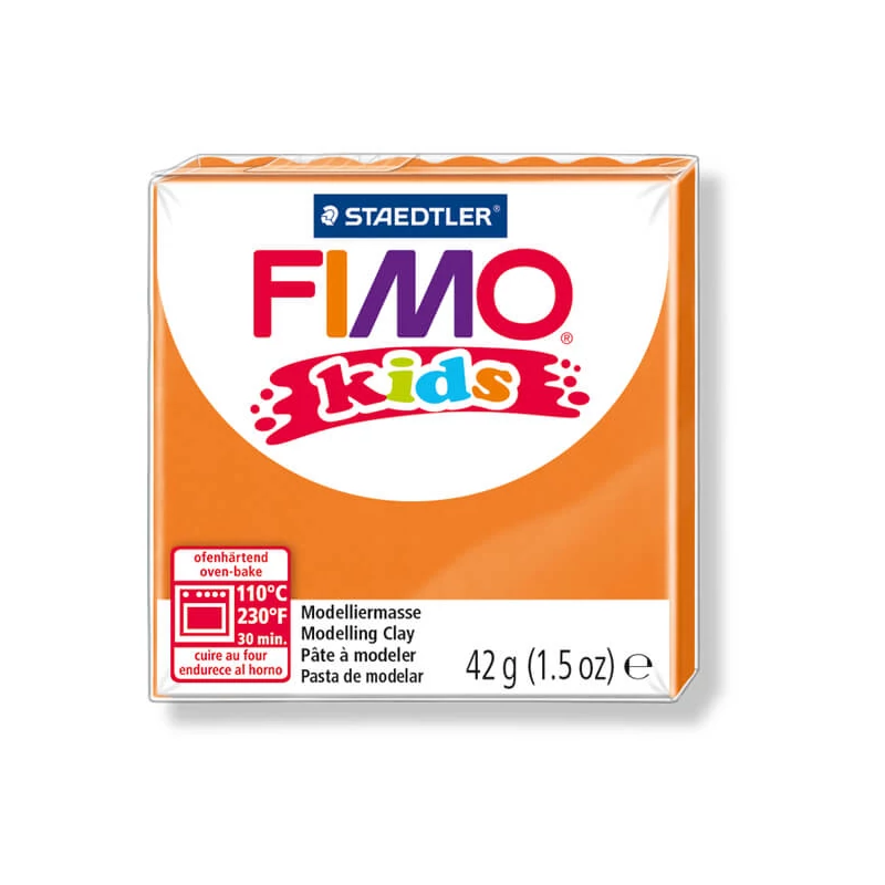 FIMO Kids süthető gyurma, 42 g - narancs (8030-4)