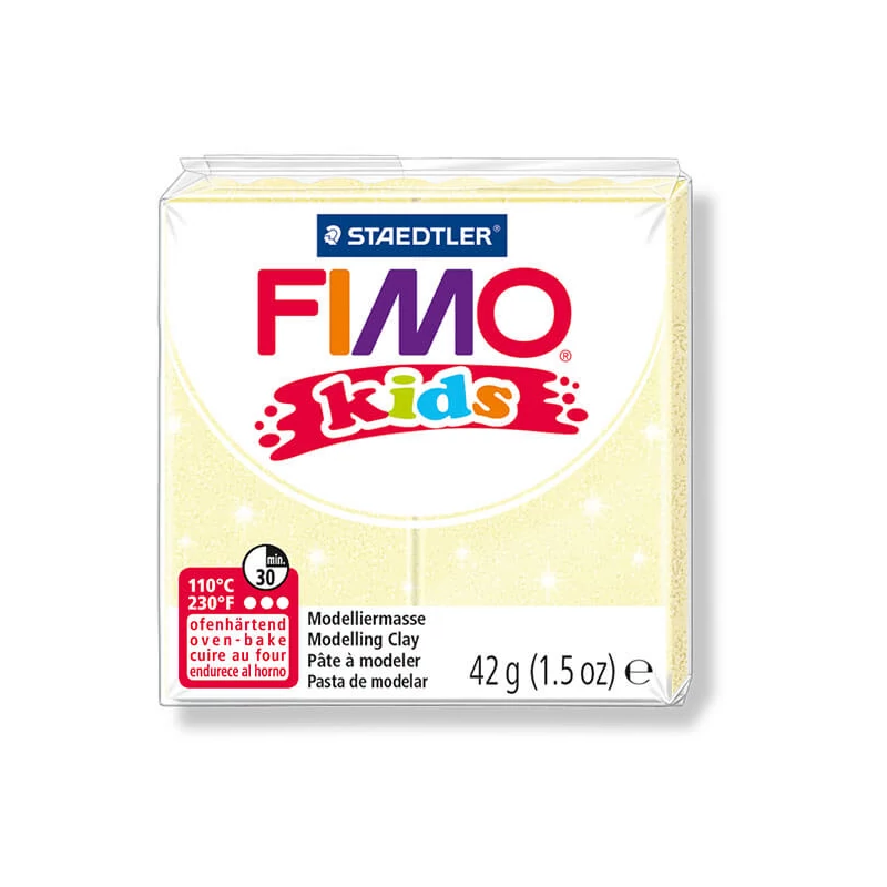 FIMO Kids süthető gyurma, 42 g - gyöngyház sárga (8030-106)