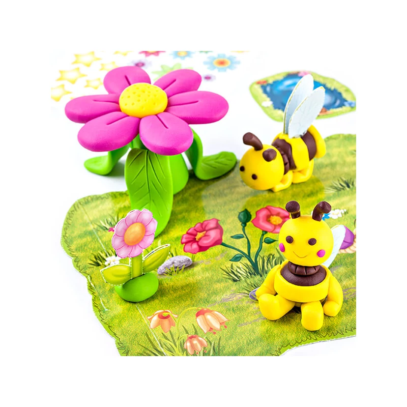 FIMO Kids süthető gyurma készlet, Form &amp; Play - 4x42 g - méhek minta