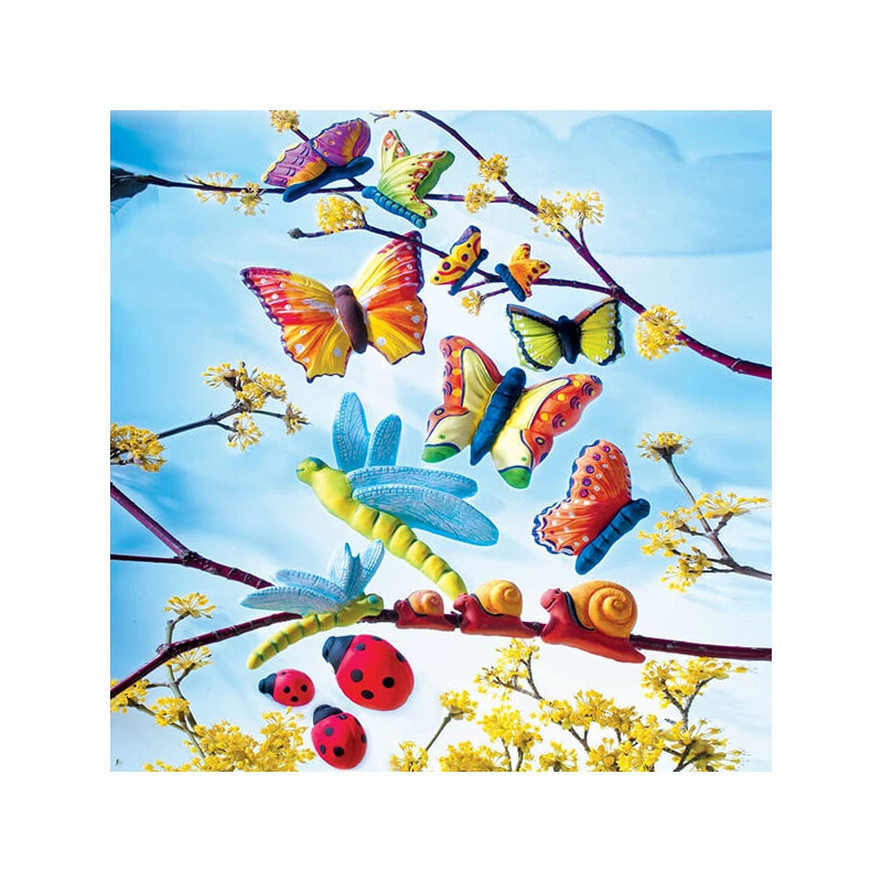 FIMO Öntőforma - kerti állatok, 4-9 cm