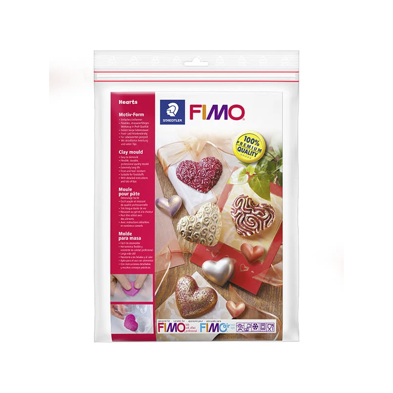 FIMO Öntőforma - szívek
