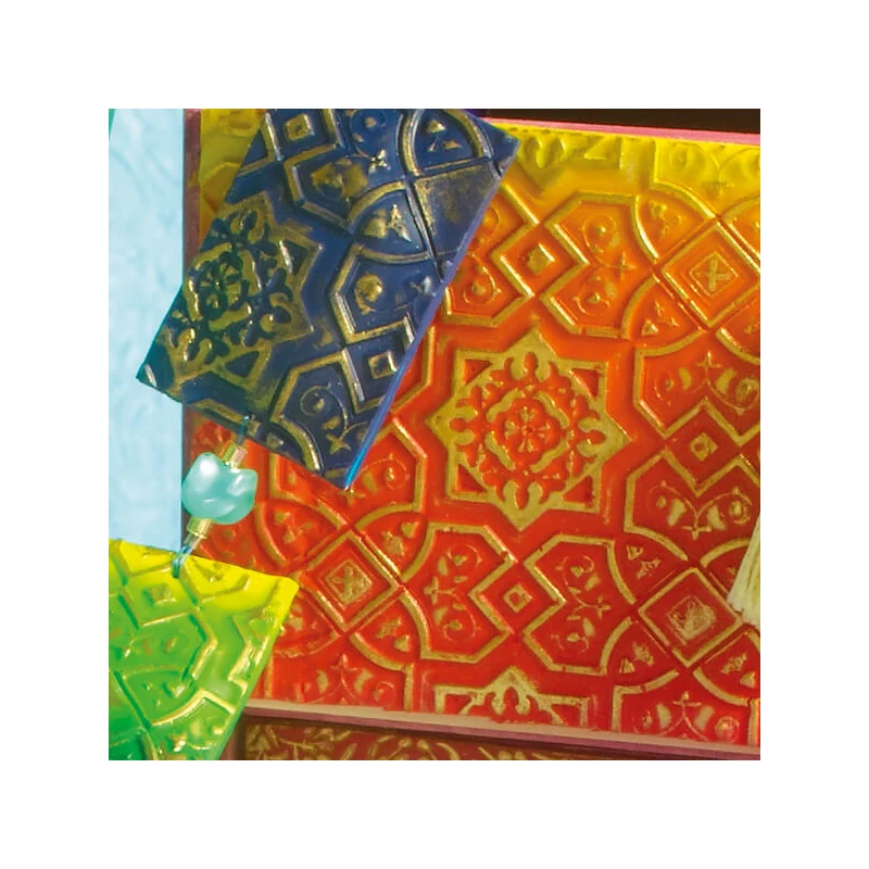 FIMO Felületmintázó, műanyag - keleti, 15,5x16,5 cm