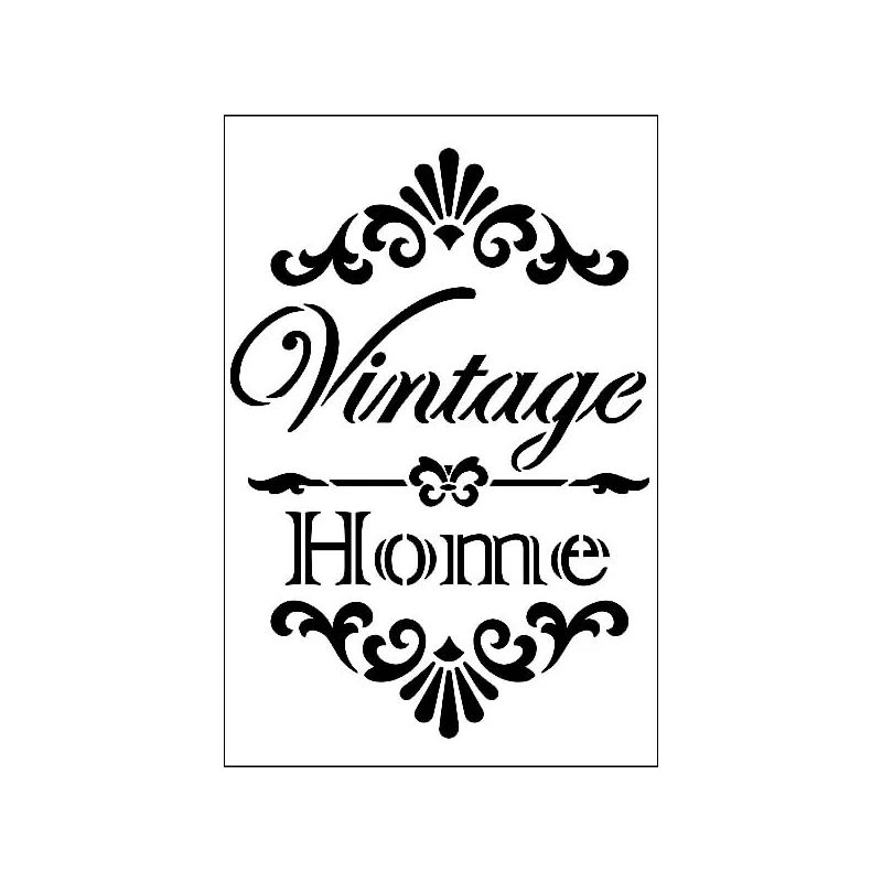 Stencil, 21x29,7 cm - Vintage/Home