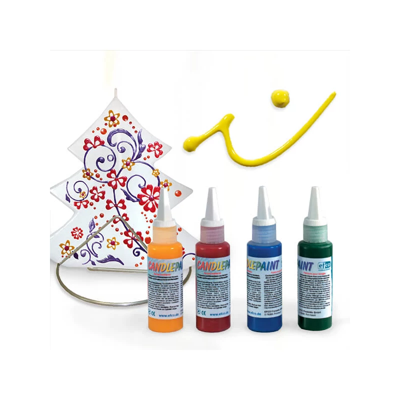 Candlepaint gyertyafestő toll, 50 ml - sárga