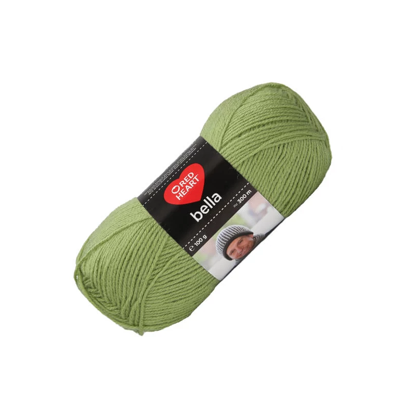 Kötőfonal, Red Heart Bella, 100 g - zöld