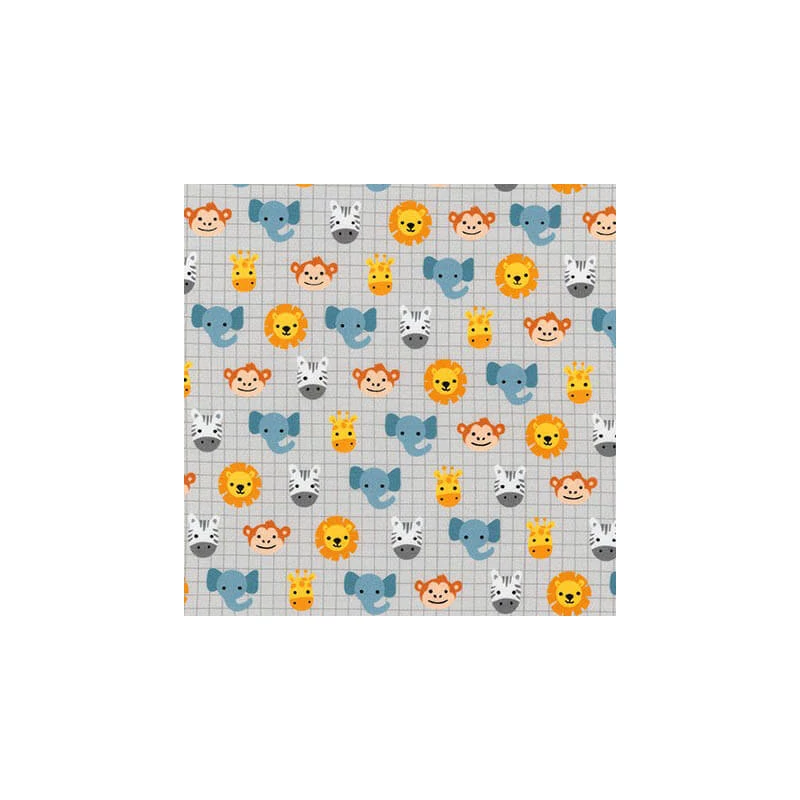 Patchwork anyag - Robert Kaufman - Safari Soiree AMF-17351-12 Grey