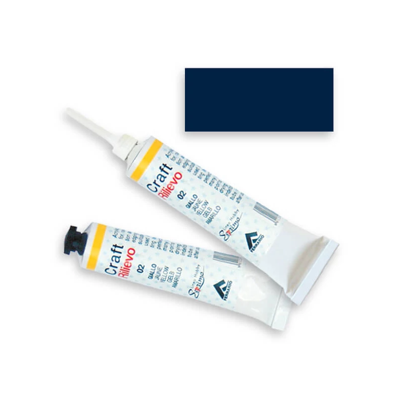 Ferrario kontúrfesték, nem kiégethető, színes, 20 ml - éjkék, 09